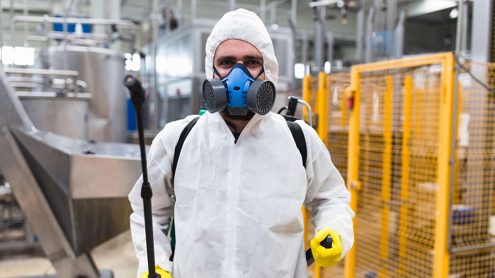 Pesticon manufacturing pest control process showing specialized treatment for Toronto industrial facilities