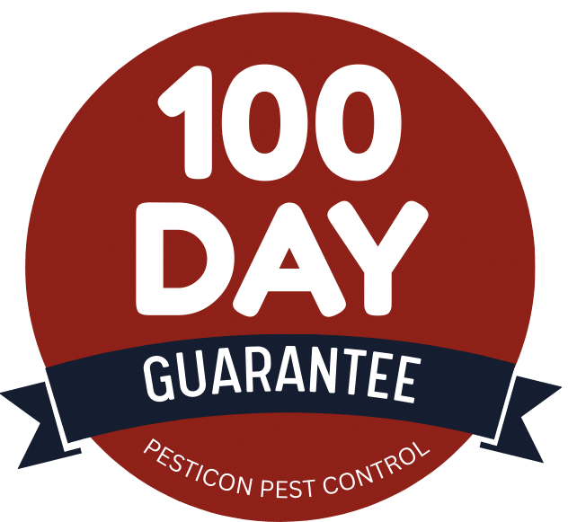 Pesticon 100-Day Guarantee badge